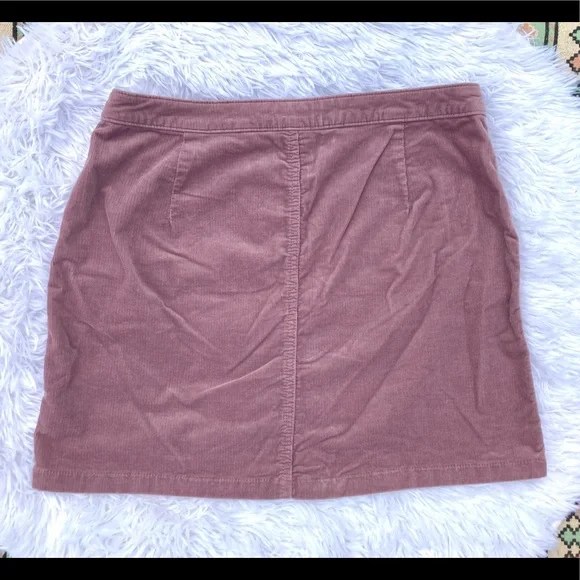 🌞3/$18🌞Sz 10 Mossimo Supply Co. Mauve Corduroy Mini Skirt - Picture 2 of 3